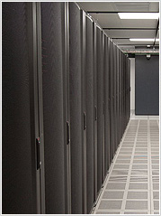 Server rack in USA data center